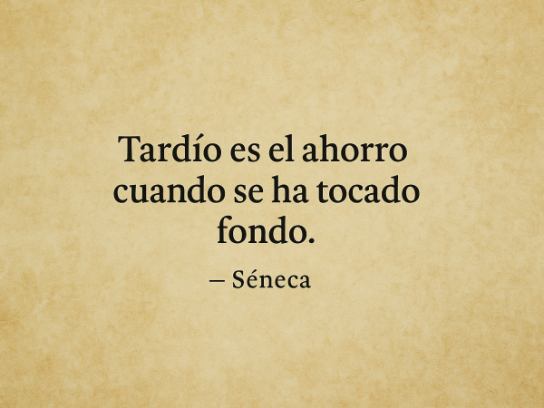 Carta 1: Sobre el aprovechamiento del tiempo